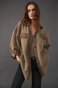 Free People Ruby Jacket Olive Green