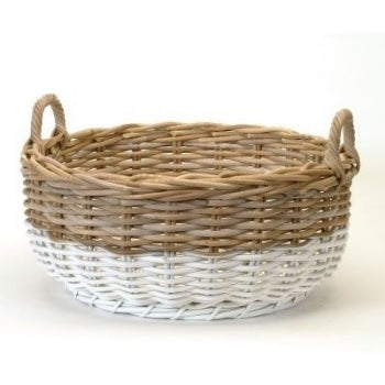 Bacon Basket Round Two Toned Basket