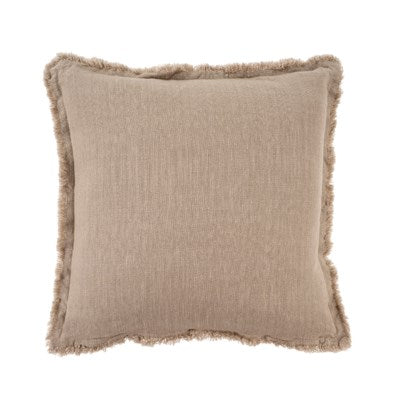 Frayed Edge Pillow Fawn