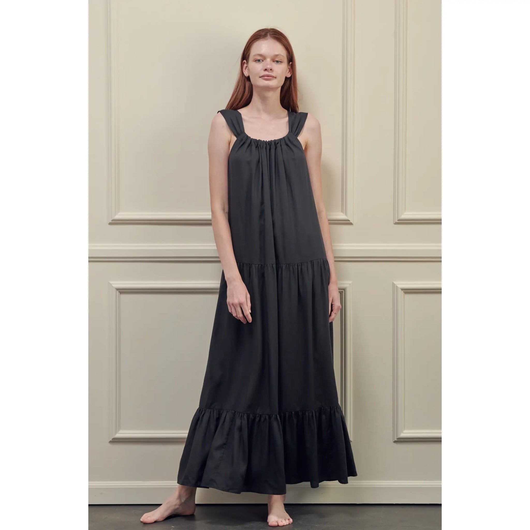 A mente Tiered Cami Maxi Dress – Thecottageboutique