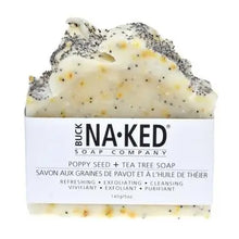 Load image into Gallery viewer, Buck Naked Poppy Seed &amp; Tea Tree Soap -