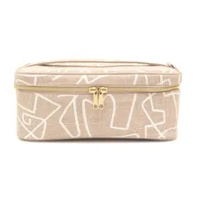 So Young Abstract Linen Poche