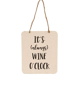Wine o’clock sign