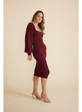 Load image into Gallery viewer, Mink Pink Paige Puff Sleeve Knit Dress