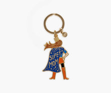 Load image into Gallery viewer, Super Mom Enamel Key Chain