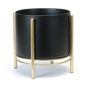 Gold Floor Planter L