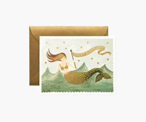 Vintage Mermaid Thankyou Card