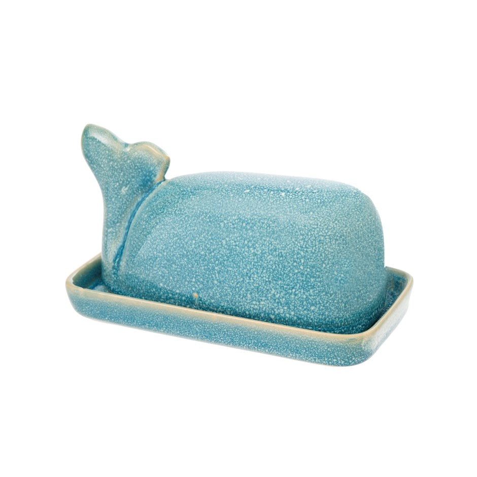 Whale Turquoise Butter Dish