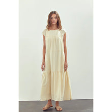 Load image into Gallery viewer, A Mente  Short Sleeve Tiered Midi Dress
