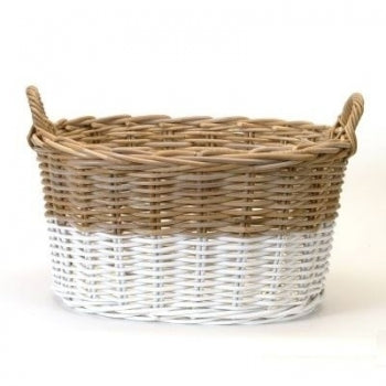 Oval Two Toned Basket